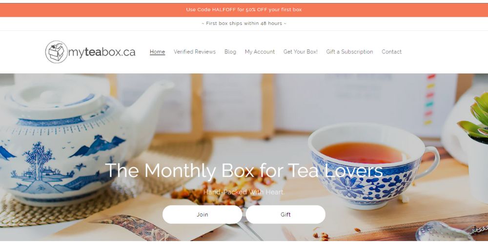 Myteabox.ca subscription box